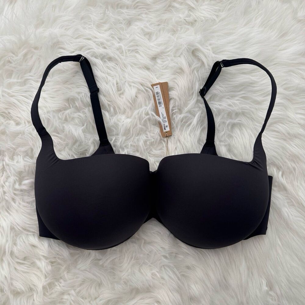 Skims Ultimate Balconette Pushup Bra Onyx Size 38DDD